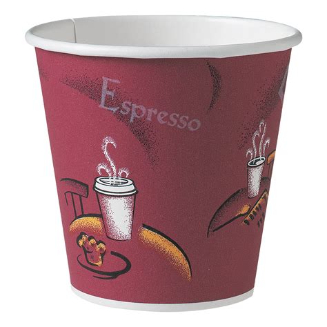 SOLO Cup Company Polycoated Oz Bistro Design Hot Paper Cups Count Walmart