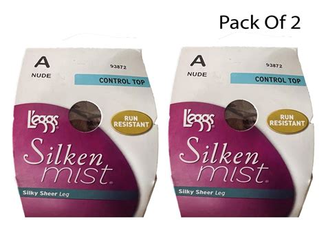 L Eggs Pantyhose Ultra Sheer Leg Control Top Silky Sheer Leg Size A Nude Pack Of