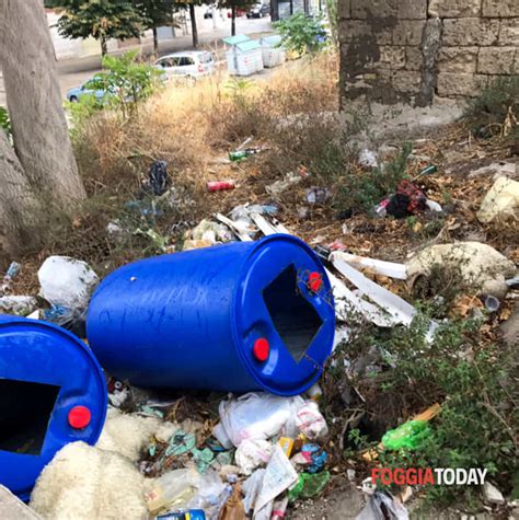 Foggia Cosa Sono Questi Bidoni In Via Fioritto Segnalazione A Foggia