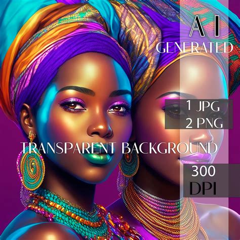 Afro Sisters Digital Art Sisters By Heart Illustration Ai Etsy