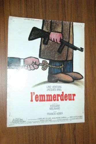 LINO VENTURA JACQUES BREL L EMMERDEUR 1973 RARE SYNOPSIS EBay