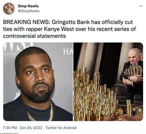 Gringotts | X Has Officially Cut Ties with Kanye West | Know Your Meme