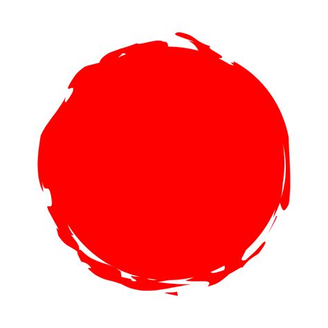 Red Brush Circle Png 21662386 PNG