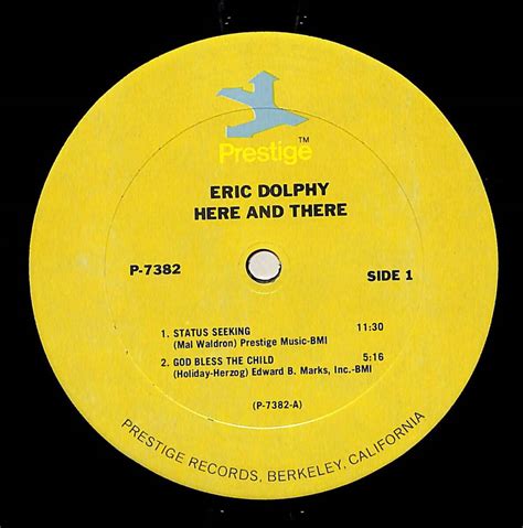 A Lp Eric Dolphy Here And There P