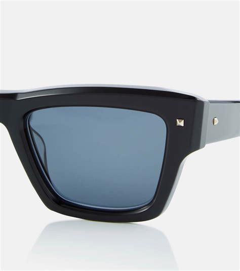 Valentino Square Acetate Sunglasses Valentino