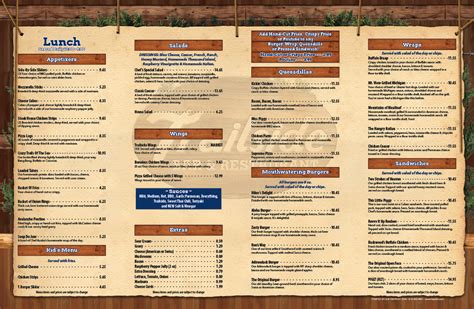 Trailside Fasprint Menus