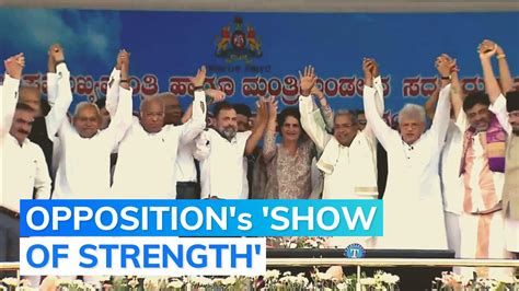 Opposition Unity On Display As Siddaramaiah Takes Oath As Karnataka CM