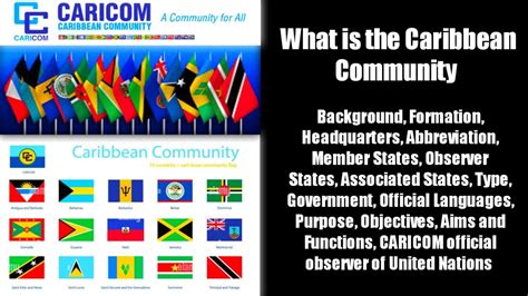 What Is Caribbean Community Caricom Cc Treaty Of Chaguaramas