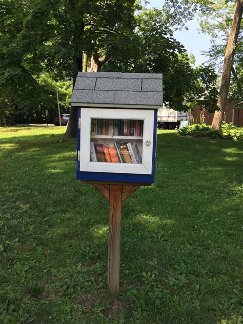 Tiny Community Library Lending Box Editorial Photo Image Of Lending