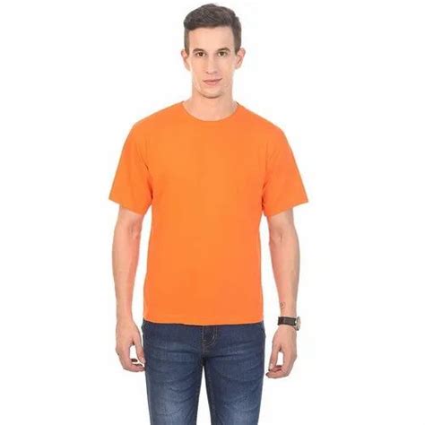 Casual Wear Mens Round Neck Cotton T Shirt Size S Xxxl At Rs 100 In