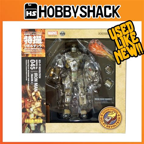 Sci Fi Revoltech Series No045 Iron Man Mark 1 Shopee Malaysia