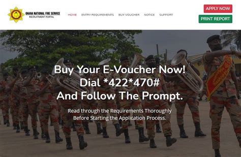 Ghana National Fire Service Recruitment Application Form