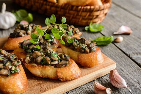 How To Cook Wild Mushroom Bruschetta Italian Dish