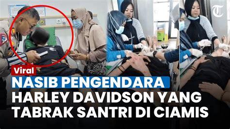 Nasib Pengendara Moge Harley Davidson Yang Tabrak Santri Di Ciamis