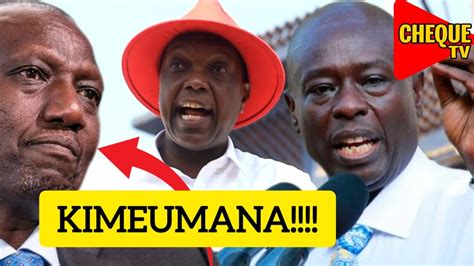 Ruto Ni Disaster Jubilee Sg Jeremiah Kioni Destroys Ruto In Nyeri