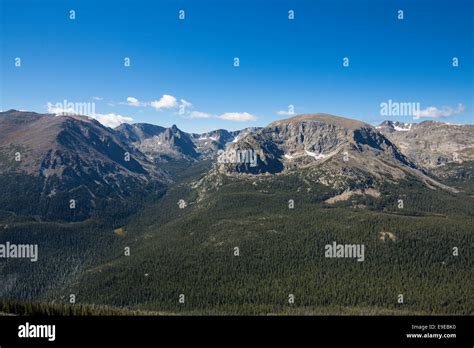 View From Forest Canyon Overlook On Trail Ridge Road In Rocky Mountain