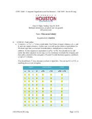 HW 6 CS2440 FA19 Docx COSC 2440 Computer Organization And