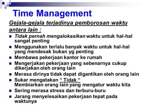 Detail Contoh Time Management Koleksi Nomer 11