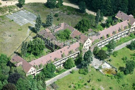 Luftaufnahme Beelitz Ruine Des Ehemaligen Klinik Und Krankenhaus