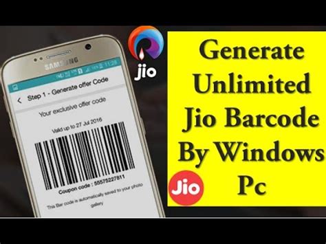 How To Generate Unlimited Jio Barcode In Windows Pc By Noxplayer