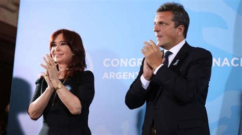 Cristina Kirchner Y Sergio Massa Tendrán Su Primera Foto Juntos En La