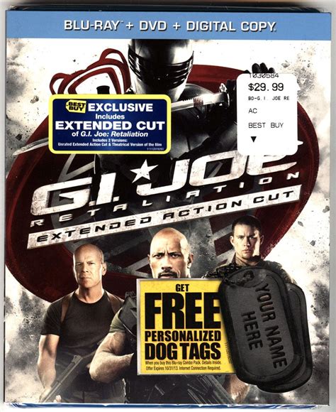 Yojoecom Gi Joe Retaliation Extended Action Cut Blu Ray