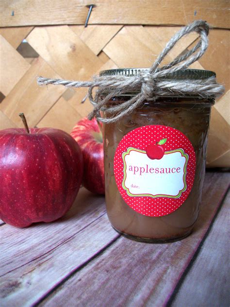 Cute Applesauce Canning Labels for home preserved fruit in jars – CanningCrafts