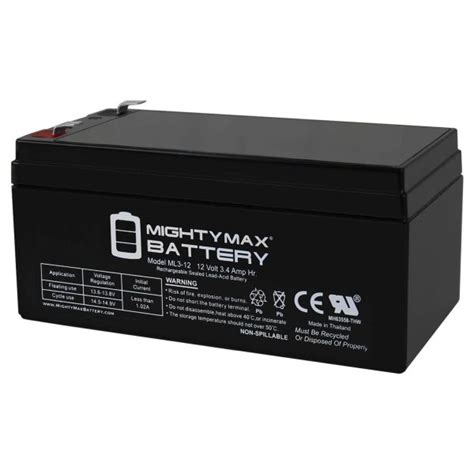 Mighty Max Battery Ml15 12 12 Volt 15 Ah F2 Terminal Rechargeable Sla Agm Battery