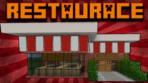 Jak Postavit Snadnou Restauraci V Minecraftu TUTORIAL YouTube