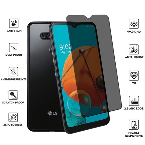 For LG K51 Q51 Reflect LMK500 Privacy Glass Screen Protector