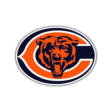 Chicago Bears C With Head Full Color Vinyl Sticker Custom Size