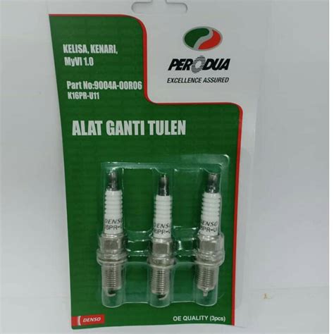 SPARK PLUG 9004A 00R06 K16PR U11 BKR5E 11 GENUINE PERODUA KELISA KENARI