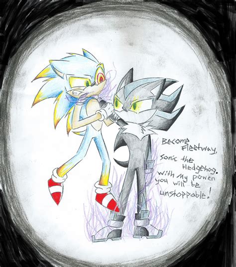 Redraw Mephiles Turning Sonic Into Fleetway By Hayley The Hedgehog On Deviantart