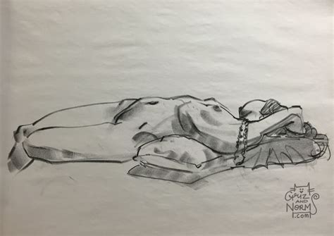 A Drawing Of A Person Laying On The Ground With Their Head Down And