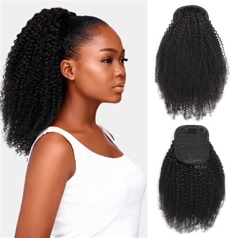 Amazon Humistwbiu Afro Kinky Curly Ponytail Drawstring Ponytail