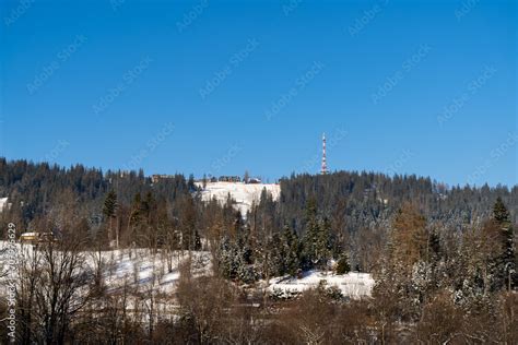 Gubałówka mountain in the Gubalowka Range. Popular tourist attraction ...