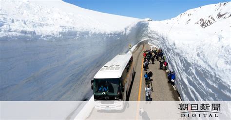 50年前の雪の壁再現 立山黒部アルペンルート全線開通