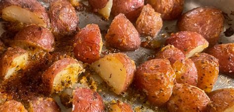 Wednesdays Unplugged Roasted Garlic Butter Parmesan Potatoes