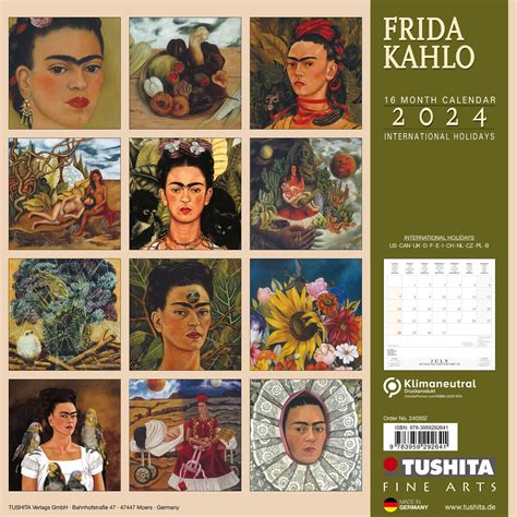 Frida Kahlo Calendarios de pared 2024 Consíguelos en Posters es