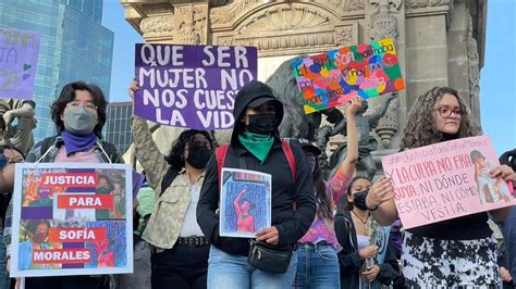 Feminicidio de Sofía Morales Marchan en Reforma para exigir justicia