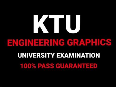 KTU GRAPHICS BTECH FIRST YEAR IMPORTANT PREVIOUS YEAR YouTube