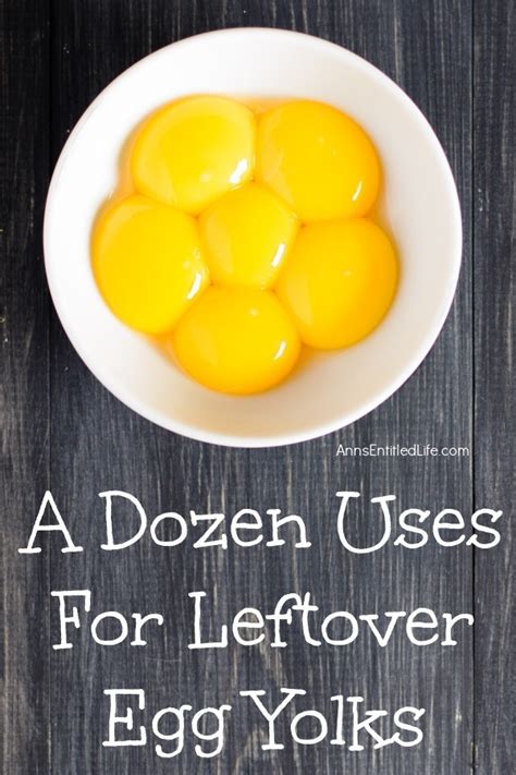 What To Do With Leftover Egg Yolks Recipes