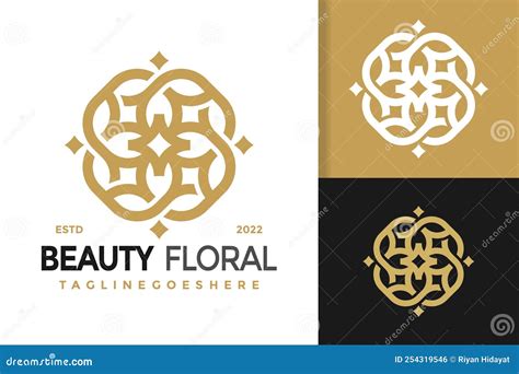 Luxury Beauty Floral Cosmeic Logo Design Brand Identity Logos Vector