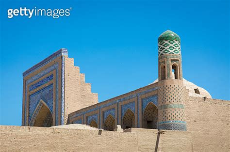 Historic Buildings At Itchan Kala Fortress In The Historic Center Of