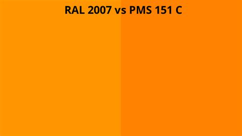 Ral Vs Pms C Ral Colour Chart Uk