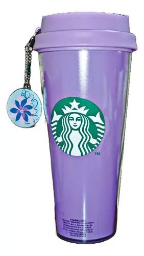 Termo Starbucks Morado Llavero Winter 2024 Original MercadoLibre