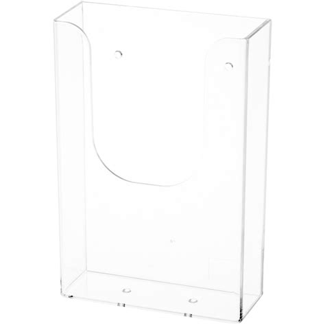 Plymor Clear Acrylic Tri Fold Brochure Literature Holder Wall Mount