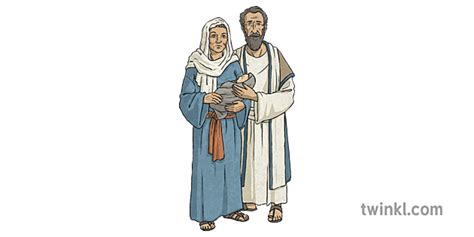 Abraham Dhe Sarah Mbajtja Isaac 1 Illustration Twinkl