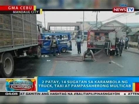 Patay Sugatan Sa Karambola Ng Truck Taxi At Pampasaherong