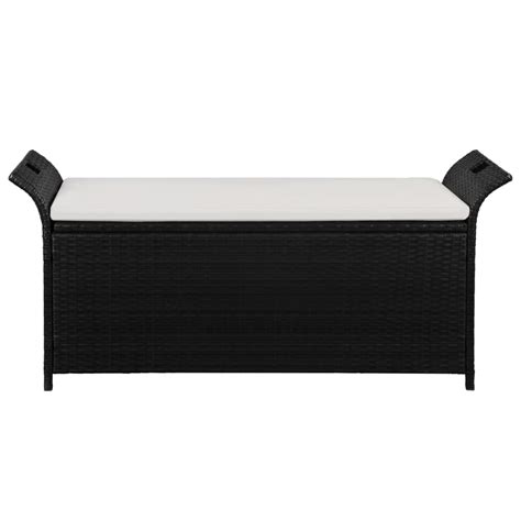 Poly Rattan Storage Bench with Cushion -Complete Storage Solutions